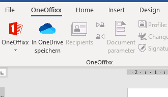 OneOffixx Ribbon: Customized Save Button