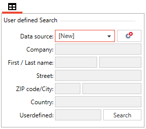 Recipient dialog: UserDefinedAddressProvder search fields